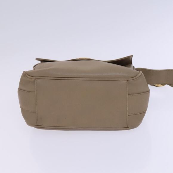 GUCCI Shoulder Bag Leather Beige Gold 001 2113 001 2113 - Picture 9 of 13